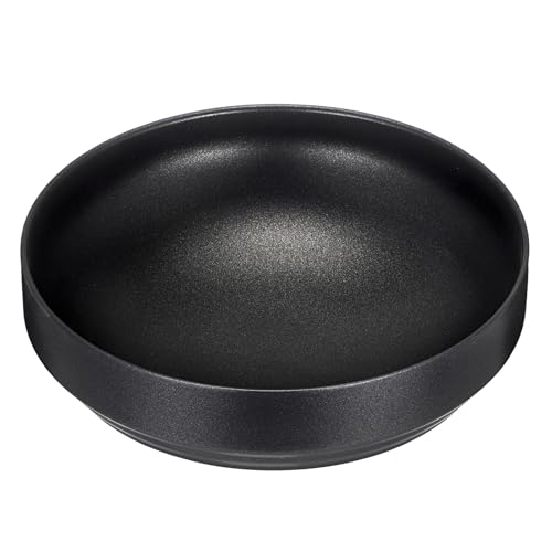 Stainless Steel Bowl Decorative Key Bowl Serving Bowl for Snack Fruit Dish Round Key Dish for Entryway Table Coffee Table Kitchen Counter, 8.3 Inches - color: Black, size: 8.3 Inches