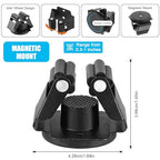4PCS Magnetic Mop Broom Holder – Heavy Duty, Anti-Slip Wall Mount with Adjustable Gripper for Garage, Kitchen, Laundry & Garden Organization