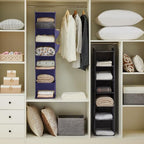 YOUDENOVA Hanging Closet Organizer, 6-Shelf Closet Hanging Storage Shelves, Purple - color: Purple