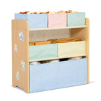 Delta Children - GapKids 6 Bin Toy Organizer - Greenguard Gold Certified, Pastel - color: Pastel