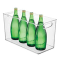 iDesign Pantry Bin with Handles - Kitchen Storage Bins for Cabinets, Pantry, or Fridge - Clear - style: Pack of 1