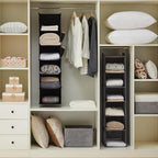 YOUDENOVA Hanging Closet Organizers and Storage, 6-Shelf Hanging Closet Shelves, Black | Storage - color: Black
