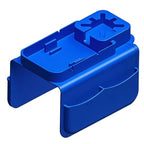 Silicone Sofa Armrest Tray Featuring Drink Holder and Side Pockets for Remote Phone and Snacks Storage Sofa Arm Tray Arm Organizers - color: lan she