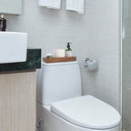 Bathroom Vanity Tray, Bathroom Tray for Counter, Acacia Wood Toilet Tank Tray for Organizing and Home Decor (11.8 x 4.5 x 1.6 inch) - size: 11.8" x 4.5" x 1.6"
