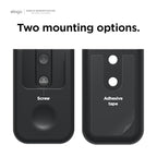 elago Universal Remote Holder Mount Compatible with Apple TV Remote and All Other Remote Controls - Adhesive Tape or Screw Mounting Options, Available Wired Charging [Small] [3rd & 2nd Gen] [Black] - color: Black, size: Small - 2&3 Gen