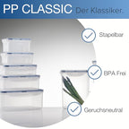 LOCK & LOCK Easy Essentials Food Lids/Pantry Storage/Airtight Containers, BPA Free, Rectangle - 8 Cup - for Cookies, Clear - size: 8 Cup (Pack of 1), style: 8 Cup