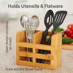 HIC Kitchen Dish Rack Caddy for Folding Dish Drying Rack (#97086), Natural Bamboo - style: Drying Rack Caddy