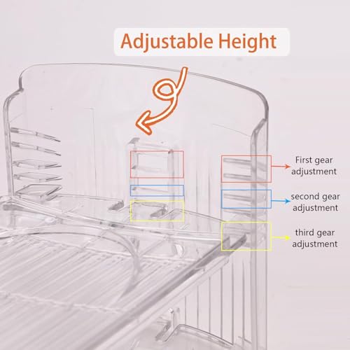 20 Pack Shoe Slots Organizer Adjustable Level Shoe Stacker Holder Storage Space Saving Sneakers Display Tray Rack for Closet (Transparent, 20 Pack) - color: Transparent, size: 20 Pack