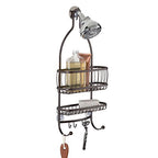 iDesign 61971 York Lyra Hanging Shower Organizer - 10" x 4" x 22", Bronze - color: Bronze