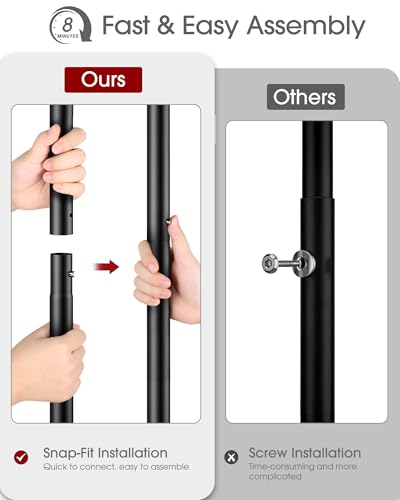 Sakugi Clothes Rack - Double Rods Clothing Rack with Mesh Shelf, Hooks & Wheels, Metal Clothing Racks for Hanging Clothes & Bags, Multifunctional Garment Rack for Laundry, Black, 28.7" x 16.5" x 59.1" - color: Black, size: Large 28.7"W x 16.5"D x 59.1"H