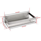 OwnMy 10 Inch Bathroom Shower Shelf Stainless Steel Bath Kitchen Basket Shower Caddy Rack, Rust Proof Metal Bathroom Storage Floating Shelves Wall Mounted Shower Corner Rectangular Shelf (Silver)