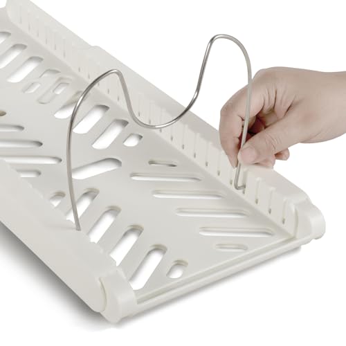 Cooking Sheet Organizer Pan Pot Organizer Lid Holder Baking Sheets Cutting Board Adjustable Storage Rack for Kitchen Cabinet