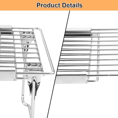 Orgneas Expandable Cabinet Shelf Organizer, Adjustable Freezer Shelf 15.8"-22" Thickened Heavy Duty Organizer and Storage Shelf for Kitchen Cabinet Pantry Refrigerator - color: Thickened Expandable
