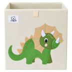 CLCROBD Foldable Animal Cube Storage Bins Fabric Toy Box/Chest/Organizer for Toddler/Kids Nursery, Playroom, 13 inch (Triceratops) - color: Triceratops