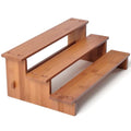 JinDoWin Cabinet Spice Organizer, Spice Organization for Cabinet, 3 Tier Spice Rack Organizer for Cabinet, Seasoning Organizer & Seasoning Rack, Kitchen Cabinet Organizer (1, Dark Bamboo)
