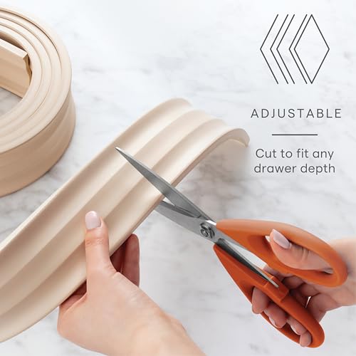 YouCopia SpiceLiner Adjustable Spice Drawer Liner, 10ft Roll, Sandstone, Seasoning and Spices Bottle Organizer Insert - color: Sandstone