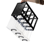 Cididu Desktop Organizer with 4 Drawers, Clear Plastic Storage Drawer Unit, Small Desk Organizer Storage Box, Durable Storage Bin Container Case for Countertop Stationery Pens Makeup Office Supplies
