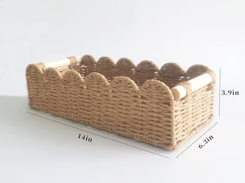 Toilet Paper Storage Basket for the Top of the Toilet Tank – A Decorative and Functional Organizer Toilet Basket Tank Topper, Ideal for Bathrooms, Living Rooms, or Bedroom Countertops