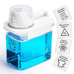 Laundry Detergent Dispenser-1 Pack, 37 oz Detergent Dispenser with 4 Removable Labels, Laundry Soap Dispenser for Laundry Room Organization and Storage, BPA Free & PET Plastic Clear - size: 37 Ounce (Pack of 1)