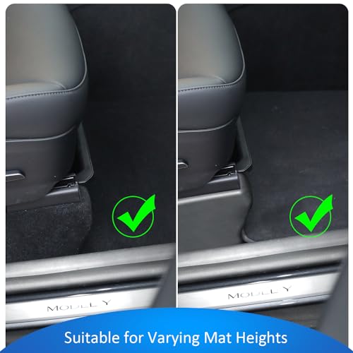 GEEDAR Under Seat Storage Box Organizer for Tesla Model Y (1 pack), Upgraded ABS + TPE Double Layer Hidden Storage Box, Washable Underseat Storage Organizer fit Tesla Model Y Accessories 2021-2024 - size: for 21-24 Model Y Seat