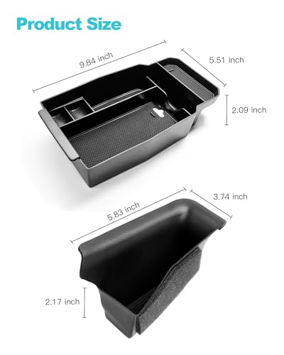 CDEFG 5PCS 2023 2024 2025 2026 CX-50 Center Console Organizer Tray for 2023-2026 Mazda CX-50 Accessories Console Armrest Tray Side Door Trash Container Storage Box Door Handle Pocket Insert Trays - color: 5pcs for 2023-2026 Cx-50