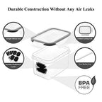 Wildone Cereal & Dry Food Storage Container Set of 16 [0.8L /3.38 Cups] for Sugar, Flour and Baking Supplies, Airtight Leak-proof & BPA Free, with 20 Labels & 1 Marker