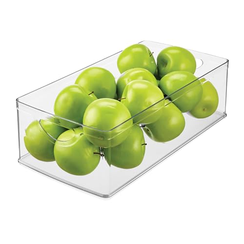 iDesign Stackable Clear Plastic Extra Long Storage Bin, Organizer for Kitchen Cabinet or Pantry - style: Pack of 1