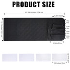 RETON Sofa Armrest Organizer with 5 Pockets, Non Slip Remote Control Caddy with 8 Pieces of Hook and Loop Fasteners, Armchair Caddy Holder Storage for Magazine Recliner Book TV Phone (Black) - color: Black