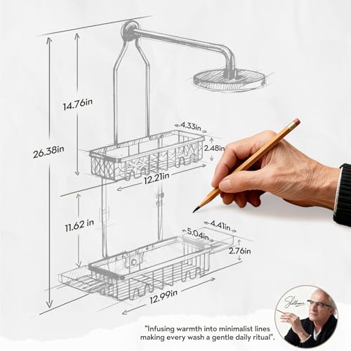 Shower Caddy Hanging, Shower Organizer Hanging, Aluminum Shower Racks for Inside Shower with Hooks for Razor, Never Rust Bathroom Organizers and Storage with Soap Holder, Bright Silver - color: Silver