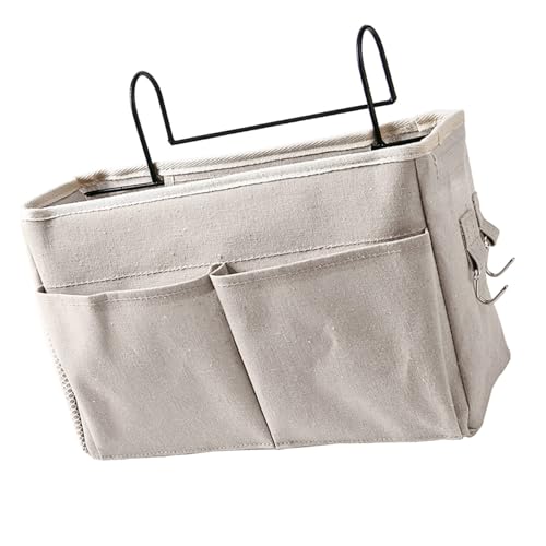 Bedside Caddy, Hanging Storage Organizer Bed Organizer Hanging Pocket Side of Bed Storage Pouch Dorm Bed Storage for Books Mobile Phones (-3117230063811)