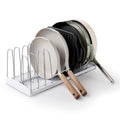 YouCopia StoreMore Expandable Cookware Rack with Tall Steel Wires, 12.5"-22" Wide Adjustable Pan Organizer for Kitchen Cabinet Storage, Premium Edition - size: Expandable Premium