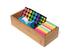 Lipper International Bamboo Utensil Holder Storage Box for Cooking Tools, Makeup, or Office Supplies, 5" x 12" x 3" - size: 5" x 12" x 3"