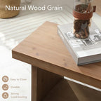 HOKYHOKY Solid Wood Entryway Bench - 54.3" Farmhouse Long Storage Bench, Rustic Narrow Bench Seat for Indoor, Entryway, Dining Room, Living Room and Hallway, Brown - size: 54.3"
