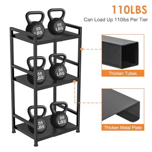 3-Tier Expandable Storage Shelves, 110LBS Heavy Duty Metal Shelving Unit, Adjustable Laundry Room Organization and Storage Shelf Rack,Ideal Narrow Bathroom Kitchen Laundry Room Organizer,Free-Standing - size: 3 Tier：11.8"D x 15.8"W x 31.5"H