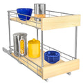 LYNK PROFESSIONAL® SELECT™ Pull Out Cabinet Organizer - 11" x 21" - Slide Out Cabinet Organizer for Kitchens - Sliding Shelves - Pull Out Drawer, Pots and Pans Storage - Lifetime Ltd Warranty - 2 Tier - size: 11" W x 21" D - 2 Tier