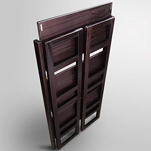 Casual Home 3-Shelf Folding Student Bookcase (20.75" Wide)-Espresso - color: Espresso