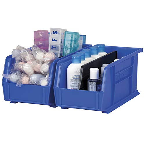 Akro-Mils 40230 Plastic Length Dividers for AkroBins Stackable Storage Bins Models 30230, 30235, 30255, Custom Storage Inserts for Tools, Crafts & Supplies, 6-Pack, Black - color: Black, size: 6-Pack | Fits 30230, 30235, 30255