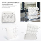 Termichy Baby Bottle Drying Rack: Large Vertical Bottle Dryer Rack Holder - Space Saving Standing Drying Rack for Baby Bottles and Pump Part Cleaning (White) - color: White