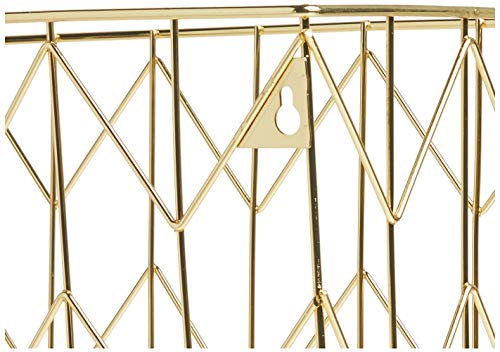 U Brands Desktop Hanging File Organizer, Gold Wire Metal Letter Size File Holder, Steel Wire Document & Folder Organizer for Office Desk, Home, Classroom - size: Letter