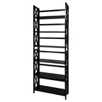 Casual Home Montego 3-Shelf Folding Bookcase, Black - color: Black, size: 3-Shelf Stackable