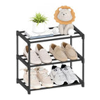 Autonomier 3 Tier Extra Small Shoe Rack (16.3" Wide), Narrow Stackable Shoe Shelf for Kids Toddler Adult, Lightweight Shoe Rack Stand for Closet Dorm Storage Organizer, Front Door Entrance, Entryway - size: 3-Tier