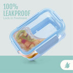 Ello Duraglass 3.4 Cup Meal Prep Sets 10Pc, 5 Pack Set- Glass Food Storage Container with Silicone Boot and Airtight BPA-Free Plastic Lids, Dishwasher, Microwave, and Freezer Safe, Garden Goals - color: Garden Goals with Boot, size: 3.4 Cup