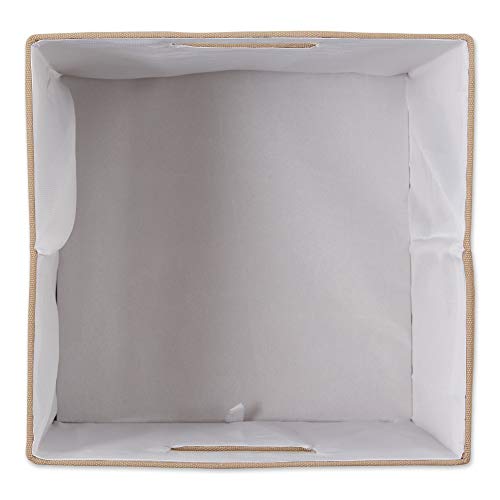 DII Collapsible Polyester Storage Cube, Solid, Lightweight and Durable, Small Square, 11x11x11, Stone - color: Stone, size: Small Square, 11x11x11"
