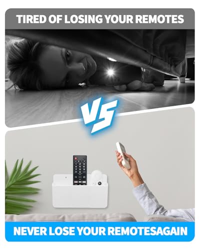 1 PCS Adhesive Remote Control Holder Wall Mount, 3 Slot Adjustable Remote Holder for TV Controller with Hollow Bottom for Charging, Wall Pen Holder for Home Office School (White, 1) - color: White, size: 1