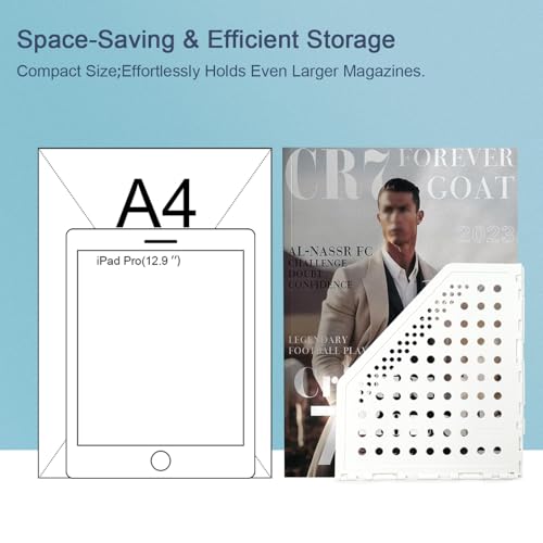 deli 2 Pack 4 Vertical Compartment Binder Holder for Desk Organizer Collapsible Magazine File Holder Adjustable Sturdy Binder Storage Organizer for Office School Home-White - color: White（Small Size）4 Compartment-2 Pack