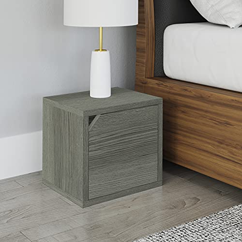 Way Basics Closet Organizer and Storage - Modular Connect Door Cube (Tool-free Assembly) - color: Grey