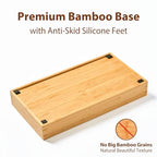Umilife Bamboo Kitchen Drawer Organizer, 7 Inch Silverware Utensils Tray Holder for Small Drawer, Wood Caddy for Flatware Cutlery Knives - size: 7 x 13 inch (4 Slots)