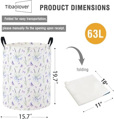 Baby Laundry Basket Baby Nursery Hamper Kids Laundry Basket Toy Storage Bin for Boys Room Decor Gift Baskets for Bedroom Bathroom(Lavender) - color: Lavender
