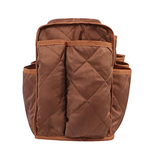 2 in 1 Waterproof Armrest Covers Sofa Arm Organizer with 14 Pockets for Tablet Magazines TV Remote Holder, Anti-Slip Recliner Couch Armchair Slipcover Furniture Sofa Arm Protector Storage Caddy Pouch - color: Coffee, 2 in 1
