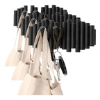 Umbra Picket Rail Hook for Entryways, Black (Pack of 3) - color: Black, size: 5-Hook (Pack of 3)